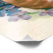 Pasen Bunny kleurde eieren vergeet-me-niet Foto Afdruk (Hoek)