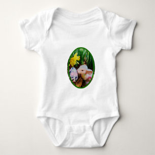 Pasen Bunny Koe Eieren Baby Bodysuit