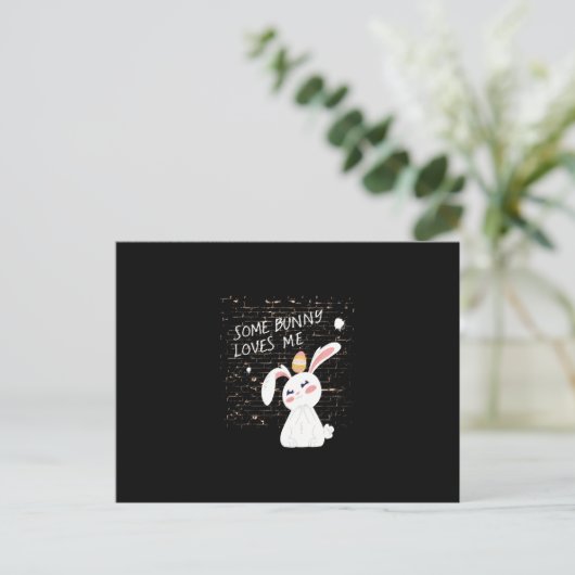 Pasen Bunny Love Briefkaart (Staand voorkant)