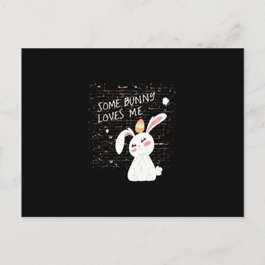 Pasen Bunny Love Briefkaart (Voorkant)