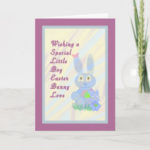 Pasen Bunny Love Kaart voor Little Boy