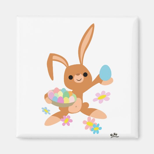 Pasen Bunny magnet (Voorkant)