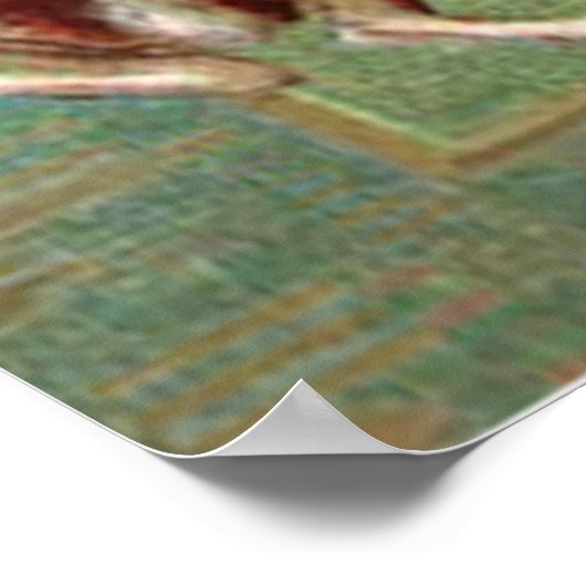 Pasen Bunny Maypole Dance Ribbon Poster (Hoek)