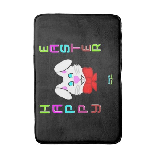 Pasen Bunny Medium Bath Mat (Voorkant Verticaal)