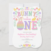 Pasen, Bunny, Meisje 1st, Lente Dag Kaart (Voorkant)