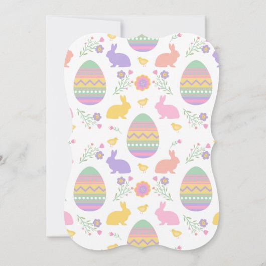 Pasen, Bunny, Meisje 1st, Lente Dag Kaart (Achterkant)