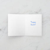 Pasen Bunny met basket Holiday Kaart (Binnen)