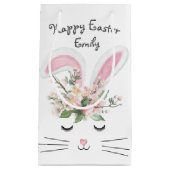 Pasen Bunny met bloemen Klein Cadeauzakje (Voorkant)
