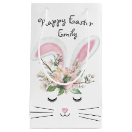 Pasen Bunny met bloemen Klein Cadeauzakje