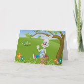 Pasen Bunny met eieren Kaart (Voorkant)