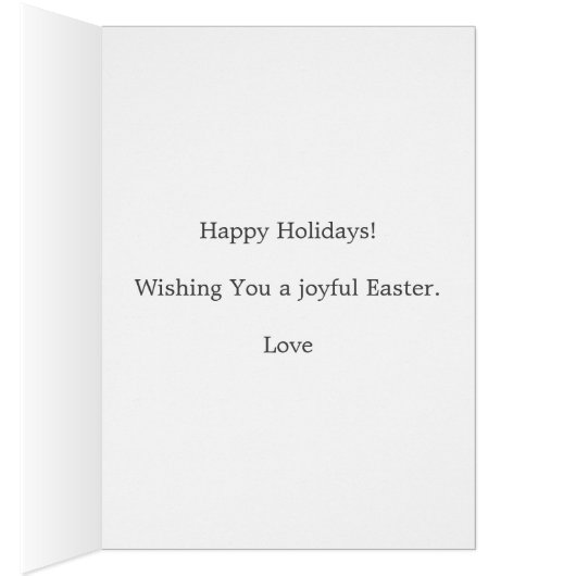 Pasen Bunny met eiervlees Wenskaart (Binnen (Rechts))