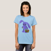 Pasen Bunny met mand T-shirt (Voorkant volledig)