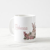 Pasen Bunny met naam Classy Koffiemok (Voorkant links)