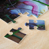 Pasen Bunny met roze ei Legpuzzel (Zijkant)