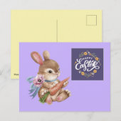 Pasen Bunny met wortelBriefkaart Briefkaart (Voorkant / Achterkant)