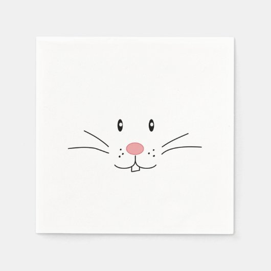 Pasen Bunny Napkins Servet (Voorkant)