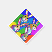 Pasen Bunny Napkins Servet (Hoek)