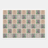 Pasen Bunny Neutral Polka Dot gepersonaliseerd Inpakpapier Vel (Voorkant 2)