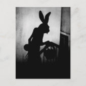 Pasen Bunny Nosferatu Shadow Briefkaart (Voorkant)