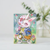 Pasen Bunny Note Kaart (Staand voorkant)