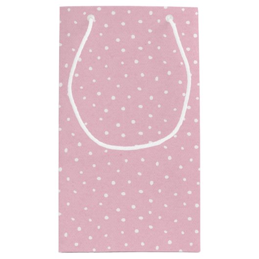 Pasen Bunny op Polka Dots Klein Cadeauzakje (Achterkant)