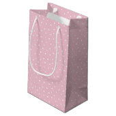 Pasen Bunny op Polka Dots Klein Cadeauzakje (Achterkant Gekanteld)