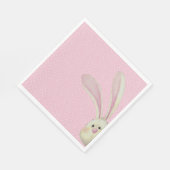 Pasen Bunny op Polka Dots Servet (Hoek)