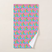 Pasen Bunny op vakantie Bad Handdoek (Handdoek)