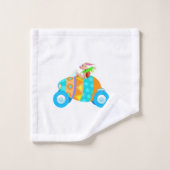 Pasen Bunny op vakantie Bad Handdoek (Wasdoekje)