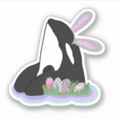 Pasen Bunny Orca Sticker (Voorkant)
