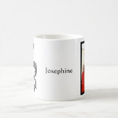 Pasen Bunny past de Mok van de Foto zwart en wit a (Center)