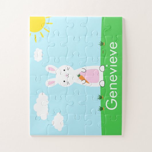 Pasen Bunny - persoonlijke puzzle Legpuzzel (Verticaal)