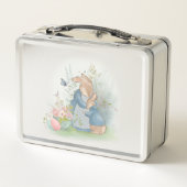 Pasen Bunny Peter Metal Lunch Box (Achterkant)