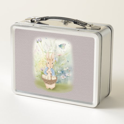 Pasen Bunny Peter Metal Lunch Box (Achterkant)