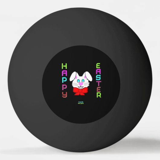 Pasen Bunny Ping Pong Ball (Voorkant)