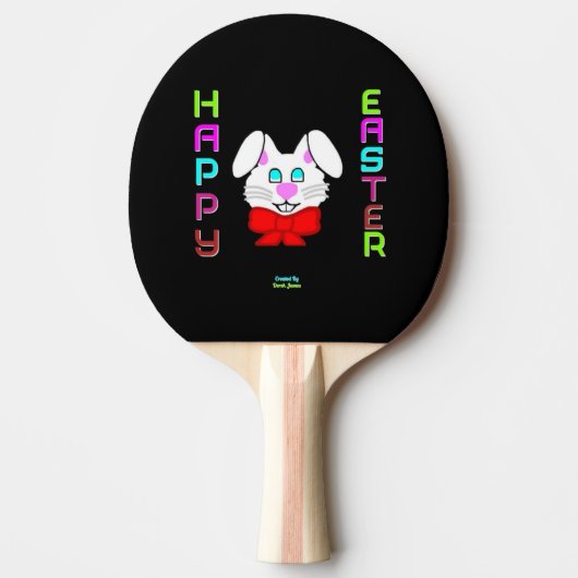 Pasen Bunny Ping Pong Paddle Tafeltennisbatje (Voorkant)