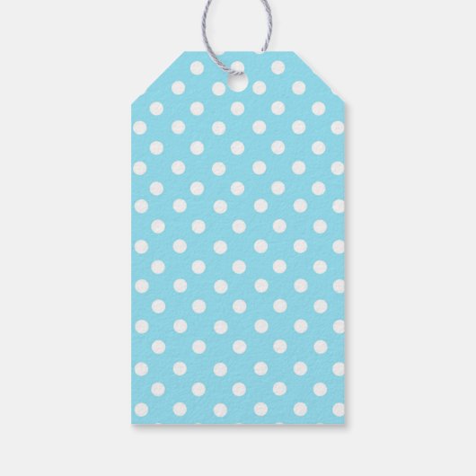 Pasen Bunny Polka Dot Cadeaulabel (Achterkant)