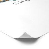 Pasen Bunny Rabbit Boy Baby shower Welkom Poster (Hoek)