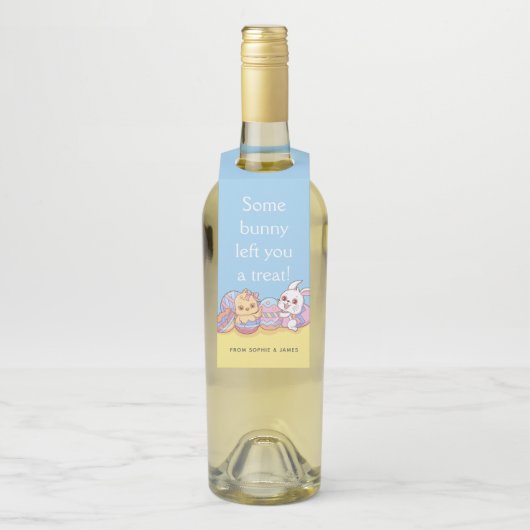 Pasen Bunny Rabbit Chick Eggs | FEESTDAGEN Flessenhanger (Op fles)