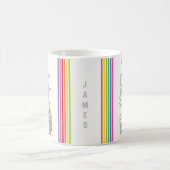 Pasen Bunny Rabbit Egg Personaliseerd | FEESTDAGEN Koffiemok (Center)