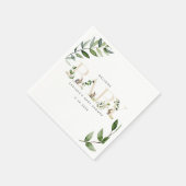 Pasen Bunny Rabbit Eucalyptus Neutraal Baby shower Servet (Hoek)