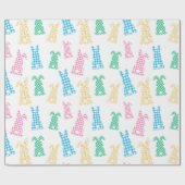 Pasen Bunny Rabbit Pset Cadeaupapier (Vlak)