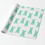 Pasen Bunny Rabbit Pset Wrapping Cadeaupapier (Uitgerold)