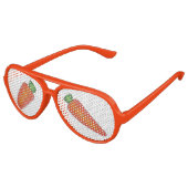 Pasen Bunny Rabbit Sinaasappel Carrot Veggie Veget Aviator Zonnebril (Gekanteld)