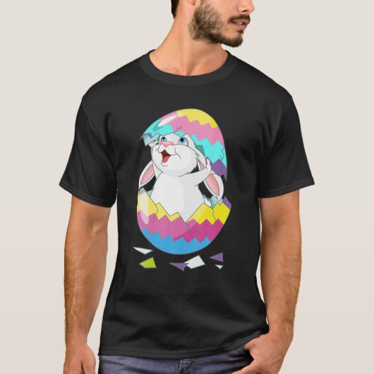 Pasen Bunny Rabbits Hatchis van eieren Funny T-shirt (Voorkant)