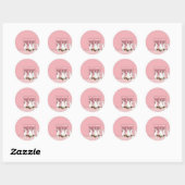 Pasen Bunny Rabbits Ronde Sticker (Vel)