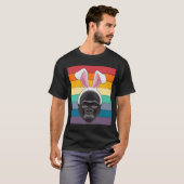 Pasen Bunny Retro  Style Monkey Gorilla Wi T-shirt (Voorkant volledig)
