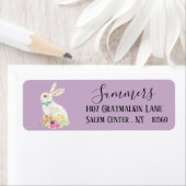 Pasen Bunny Script-adres Etiket (Insitu)