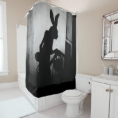 Pasen Bunny Shadow Scene Douchegordijn (In situ)