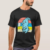 Pasen Bunny Spelen Volleyball Retro Sports Mannen  T-shirt (Voorkant)